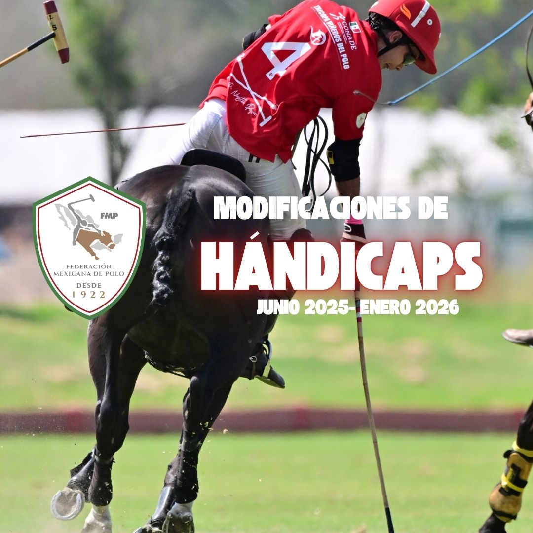 Actualización oficial de Handicaps – Temporada Junio 2025 a Enero 2026